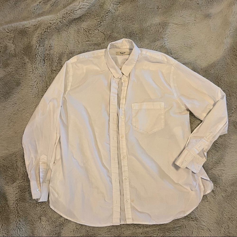 Madewell white button up